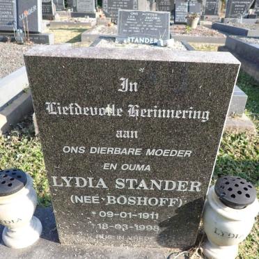 STANDER Lydia nee BOSHOFF 1911-1998
