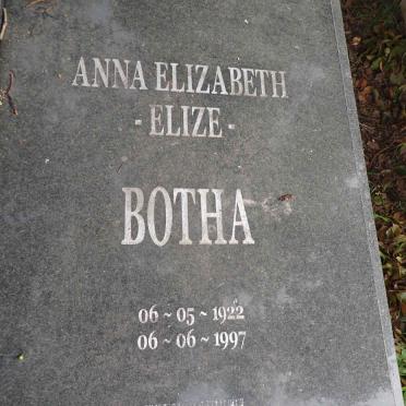 BOTHA Pieter Willem 1916-2006 & Anna Elizabeth 1922-1997 _2