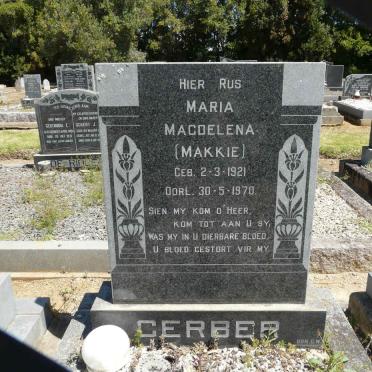 GERBER Maria Magdalena 1921-1970