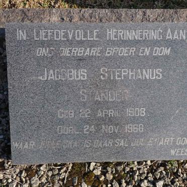 STANDER Jacobus Stephanus 1908-1966
