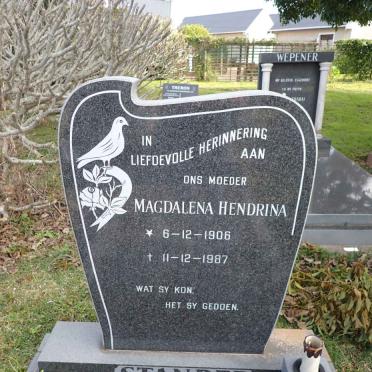 STANDER Magdalena Hendrina 1906-1987