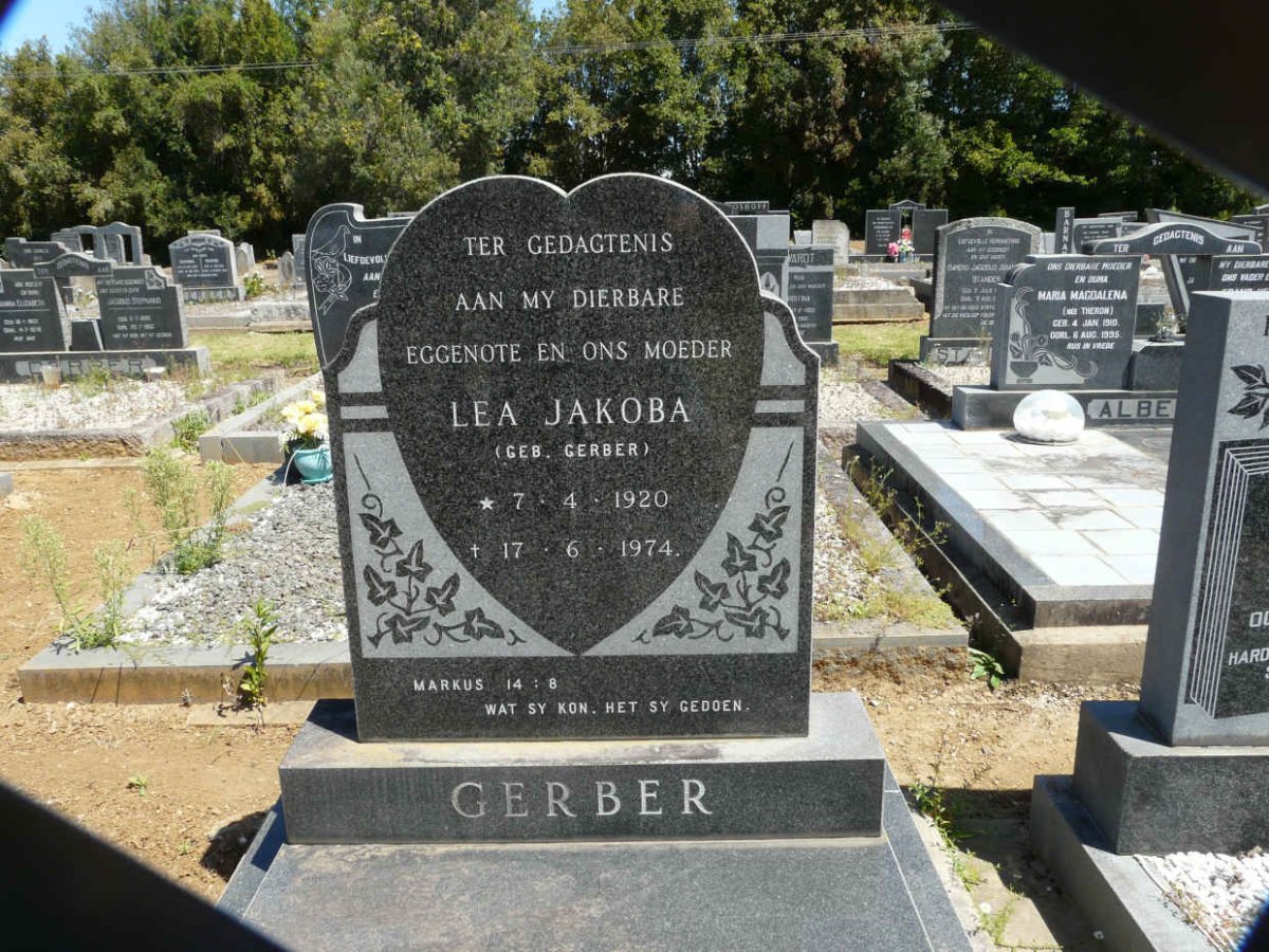 GERBER Lea Jakoba nee GERBER 1920-1974