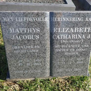 HEYNEKE Matthys Jacobus 1926-2014 & Elizabeth Catharina J. OLIVIER 1929-1999 _1