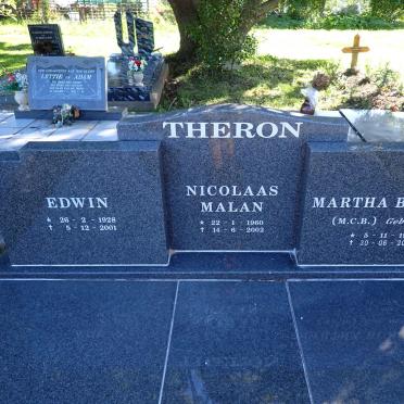 THERON Edwin 1928-2001 & Martha Burger MALAN 1929-2020 :: THERON Nicolaas Malan 1960-2002