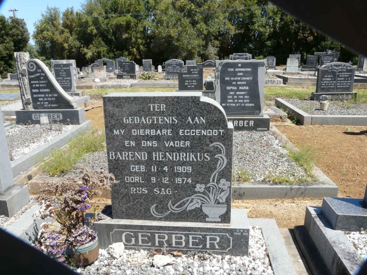 GERBER Barend Hendrikus 1909-1974