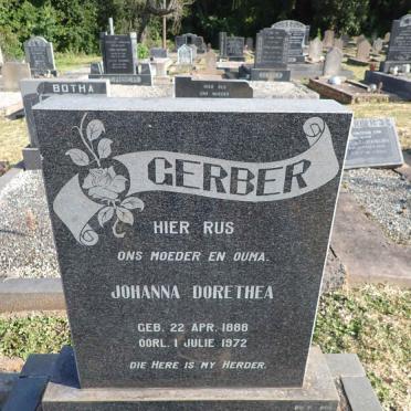 GERBER Johanna Dorethea 1888-1972