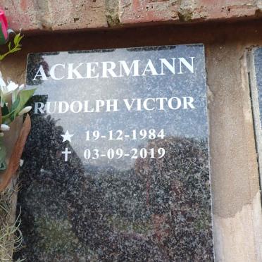 ACKERMANN Rudolph Victor 1984-2019