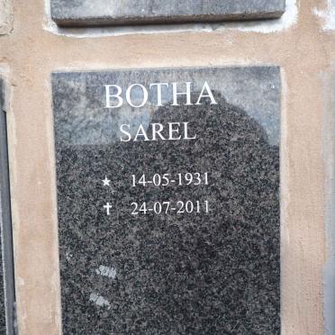 BOTHA Sarel 1931-2011