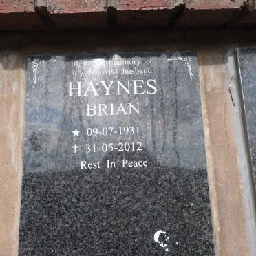 HAYNES Brian 1931-2012