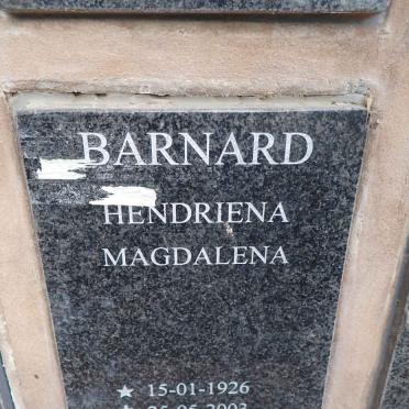 BARNARD Hendriena Magdalena 1926-2003