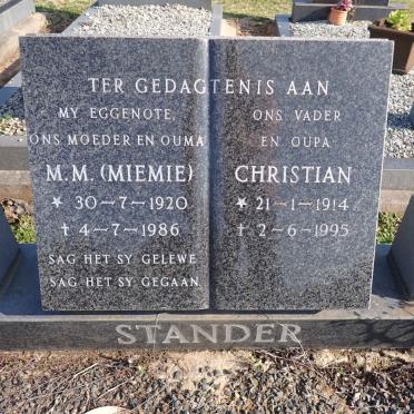 STANDER Christian 1914-1995 & M.M. 1920-1986