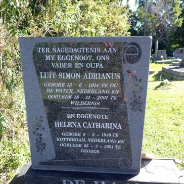 HAAN Simon Adrianus, de 1914-2001 & Helena Catharina 1940-2021