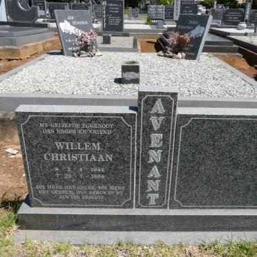 AVENANT Willem Christiaan 1944-1998