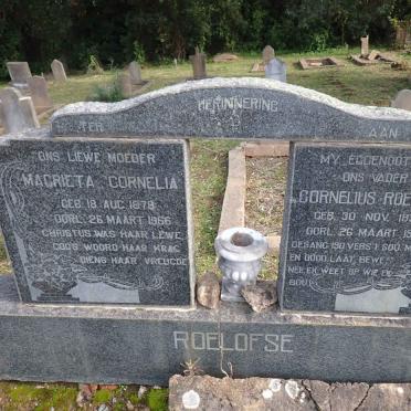 ROELOFSE Cornelius 1874-1946 & Magrieta Cornelia 1878-1966