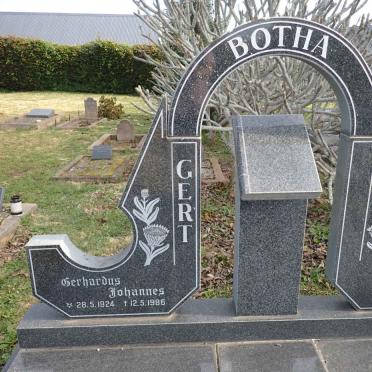 BOTHA Gerhardus Johannes 1924-1986