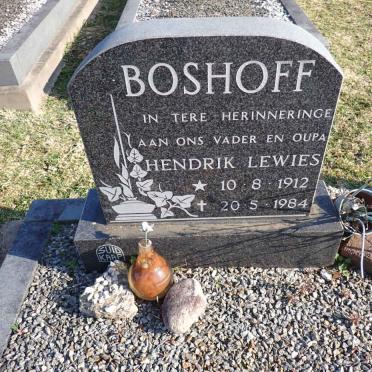 BOSHOFF Hendrik Lewies 1912-1984