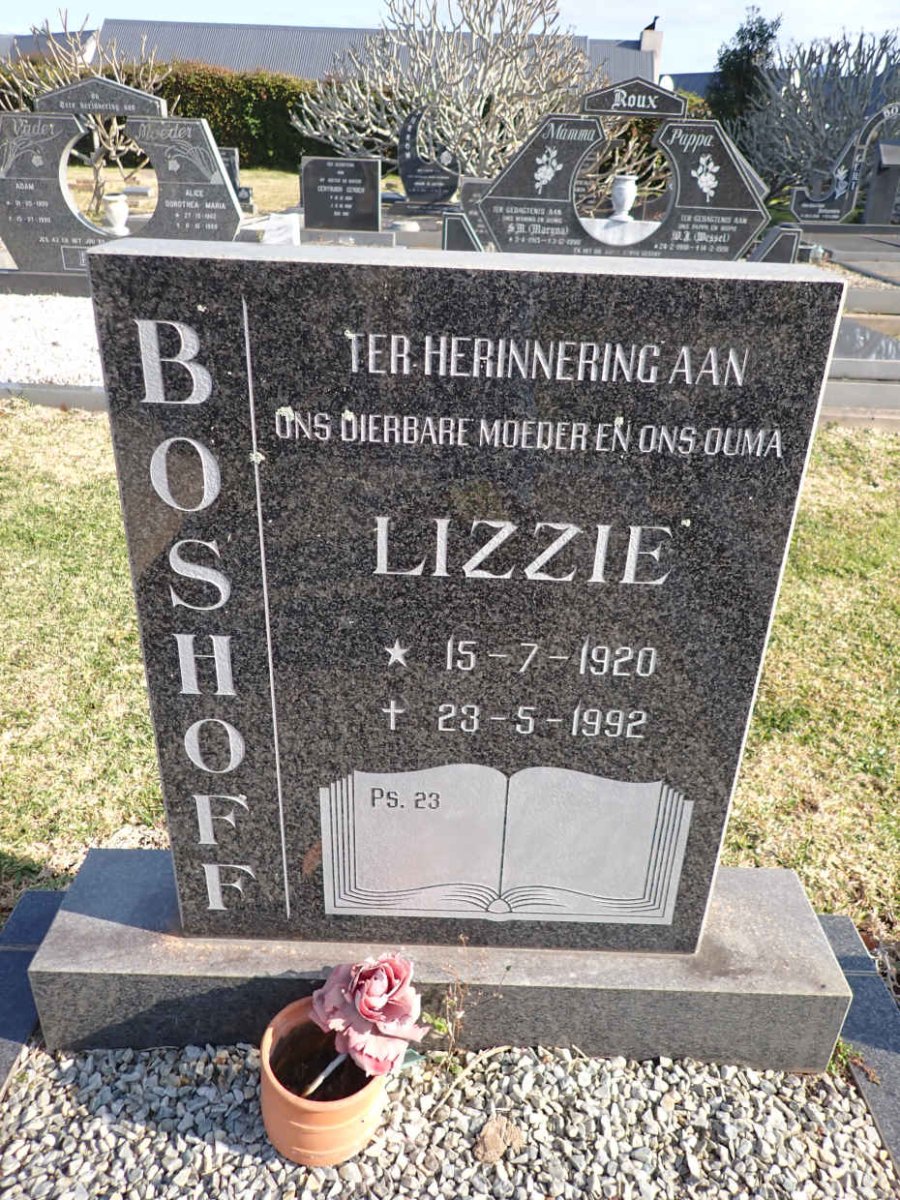 BOSHOFF Lizzie 1920-1992