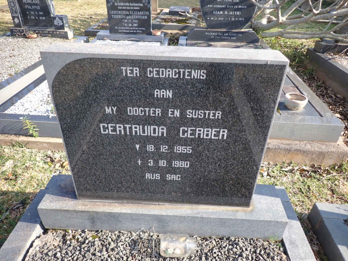 GERBER Gertruida 1955-1980