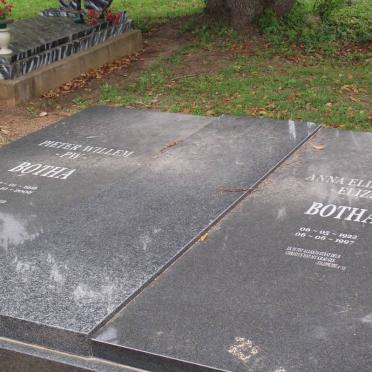 BOTHA Pieter Willem 1916-2006 &amp; Anna Elizabeth 1922-1997