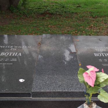 BOTHA Pieter Willem 1916-2006 &amp; Anna Elizabeth 1922-1997