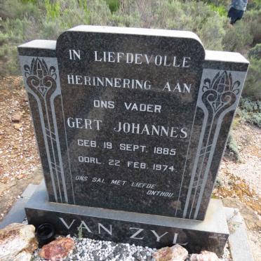 ZYL Gert Johannes, van 1885-1974