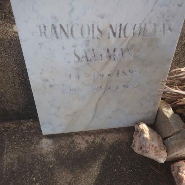 SAAYMAN Francois Nicolaas 1898-1962