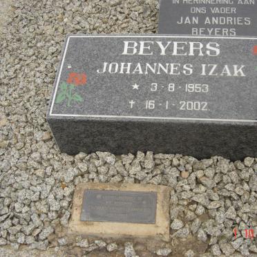 BEYERS Johannes Izak 1953-2002