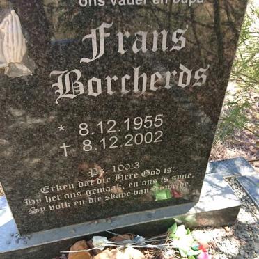 BORCHERDS Frans 1955-2002
