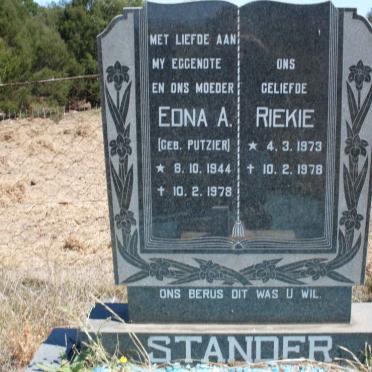STANDER Edna A. nee PUTZIER 1944-1978 :: STANDER Riekie 1973-1978