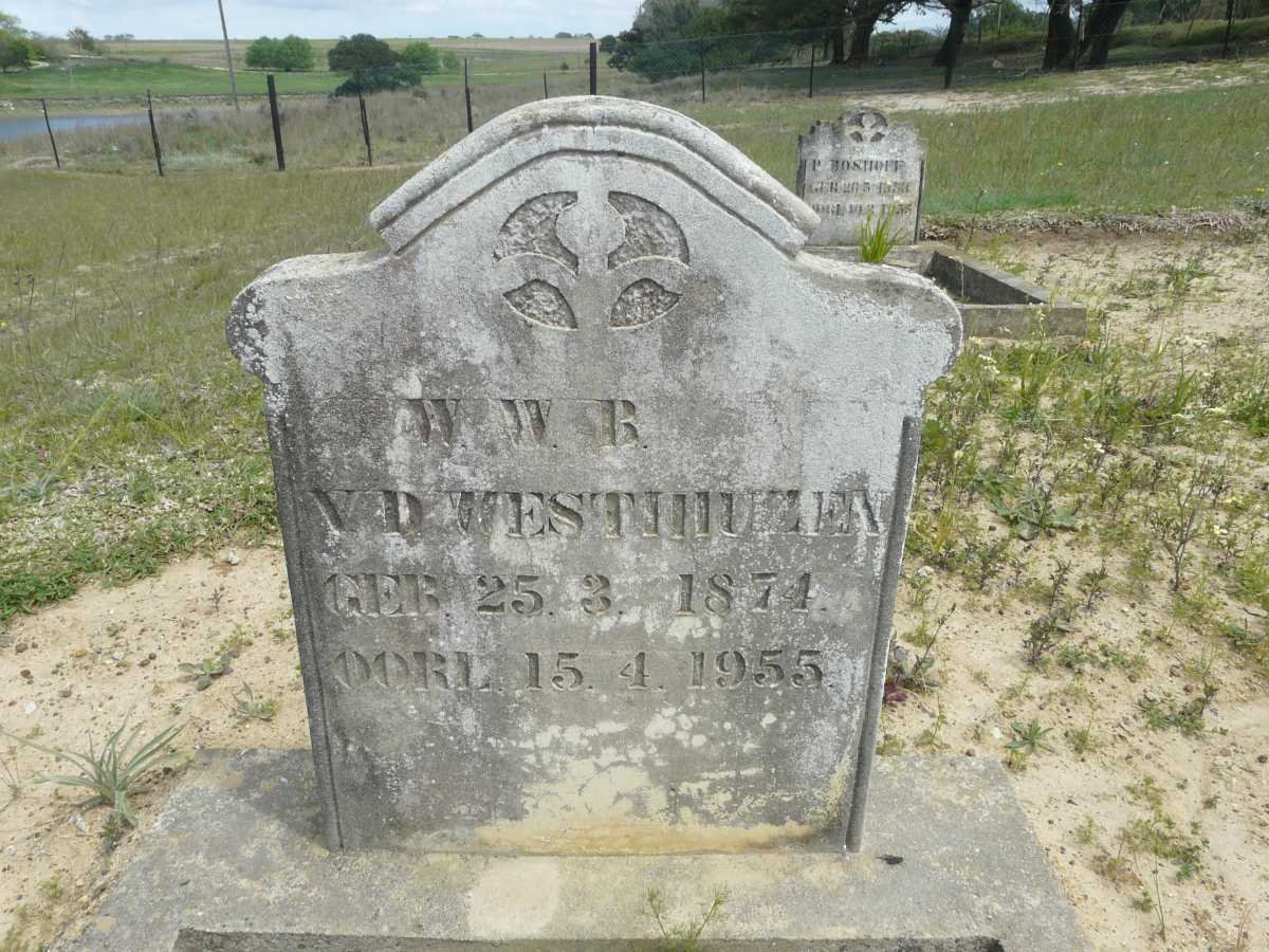 WESTHUIZEN W.W.B., van der 1874-1955