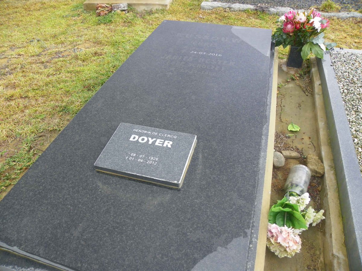 RUSSOUW Chris 1949-2016 &amp; Janita Hester SCHOLTZ 1962- :: DOYER Hendrik De Clercq 1926-2012