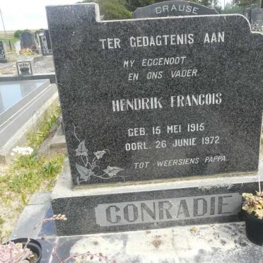 CONRADIE Hendrik Francois 1915-1972