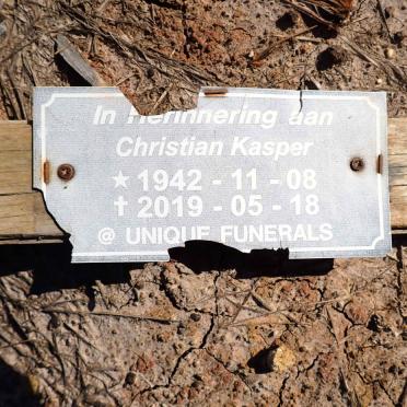 KASPER Christian 1942-2019