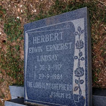 HERBERT Edwin Ernerst Lindsay 1917-1984