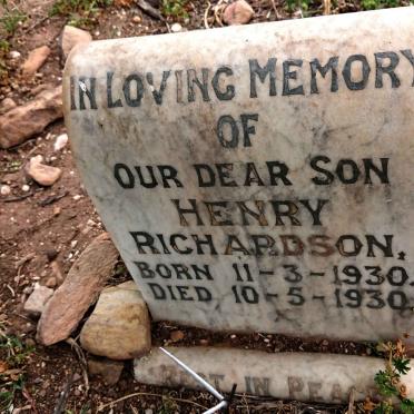 RICHARDSON Henry 1930-1930