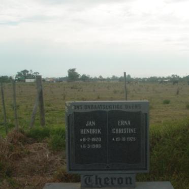 THERON Jan Hendrik 1920-1988 &amp; Erna Christine 1925-