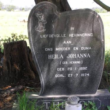 THERON Heila Johanna nee HENNING 1892-1974