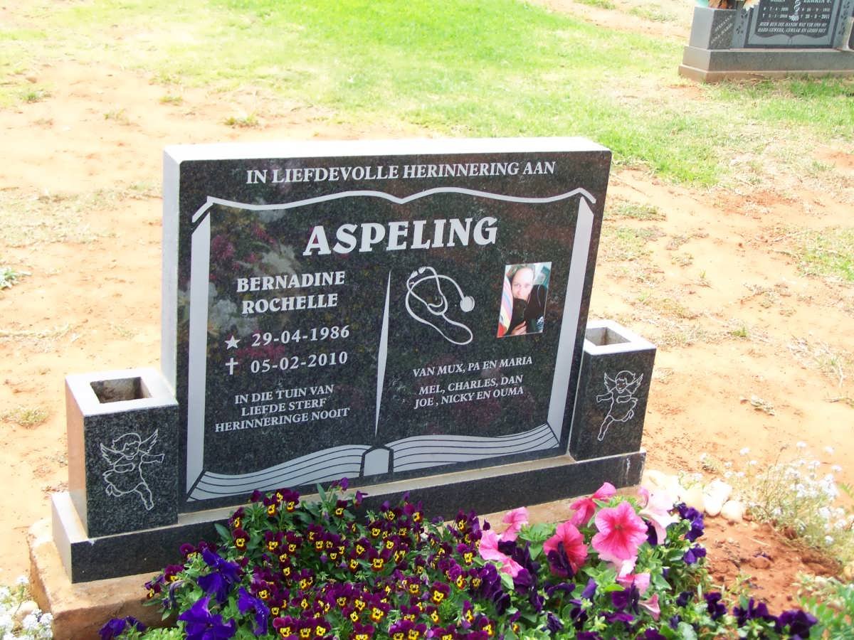 ASPELING Bernadine Rochelle 1986-2010