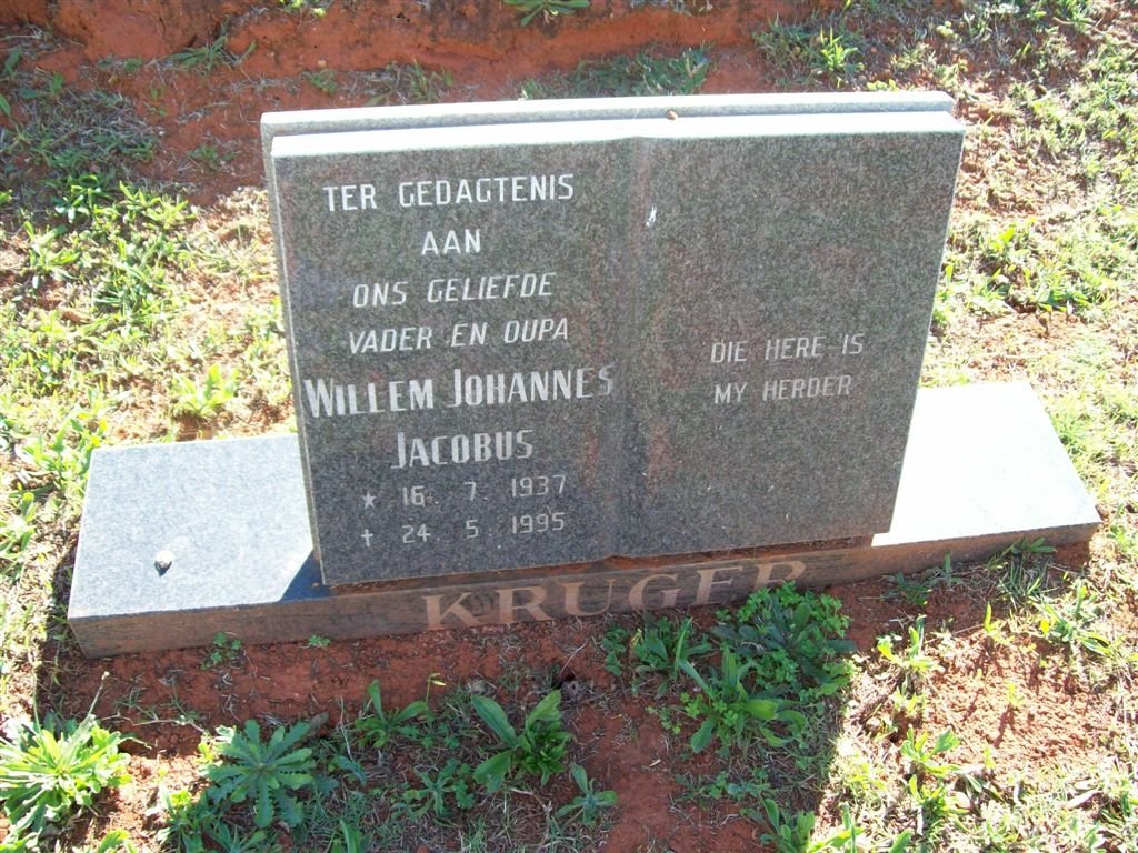 KRUGER Willem Johannes Jacobus 1937-1995