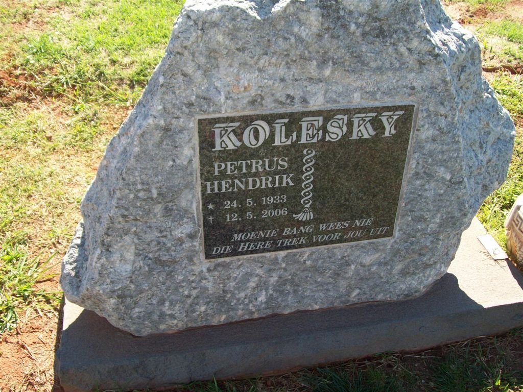KOLESKY Petrus Hendrik 1933-2006