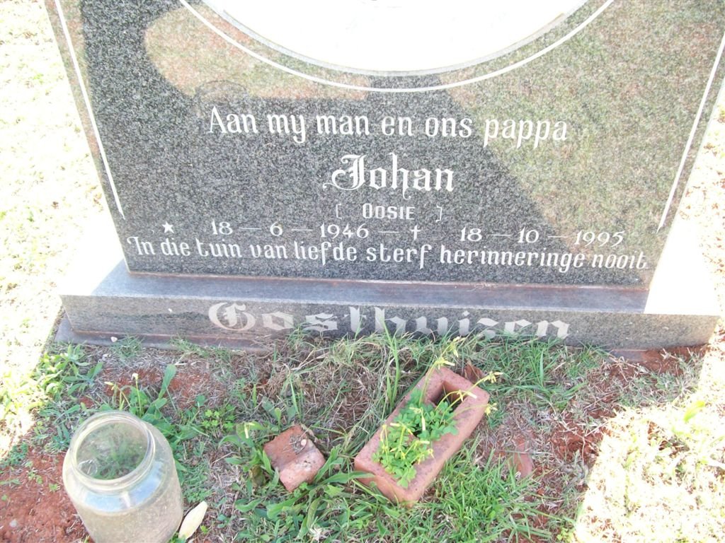OOSTHUIZEN Johan 1946-1995