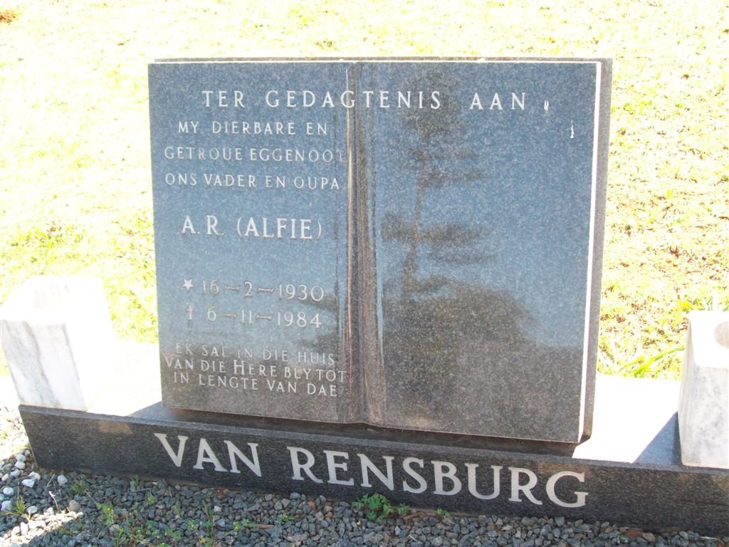 RENSBURG A.R., van 1930-1984