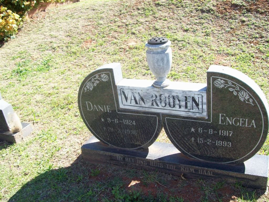 ROOYEN Danie, van 1924-1996 &amp; Engela 1917-1993