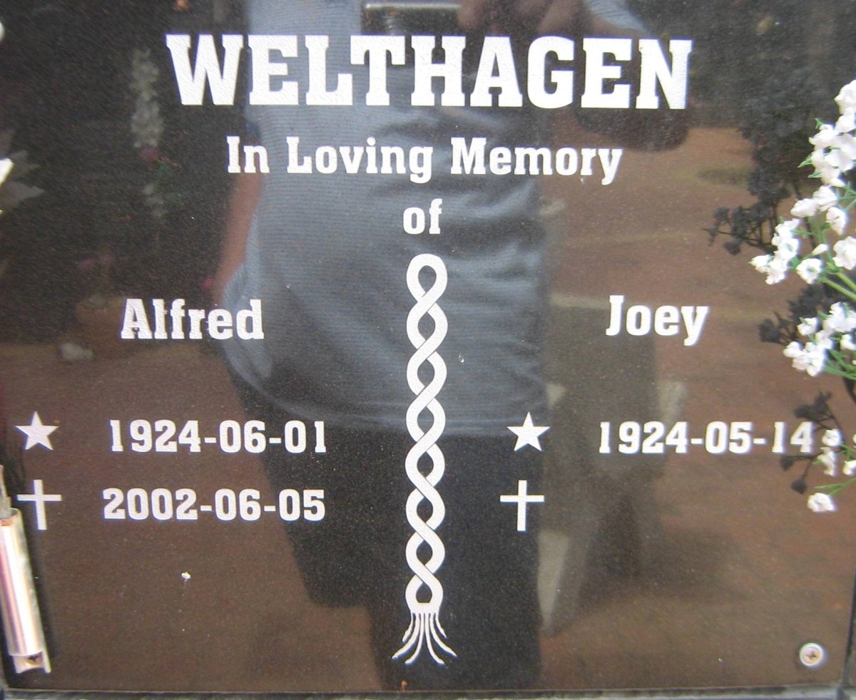 WELTHAGEN Alfred 1924-2002 &amp; Joey 1924-