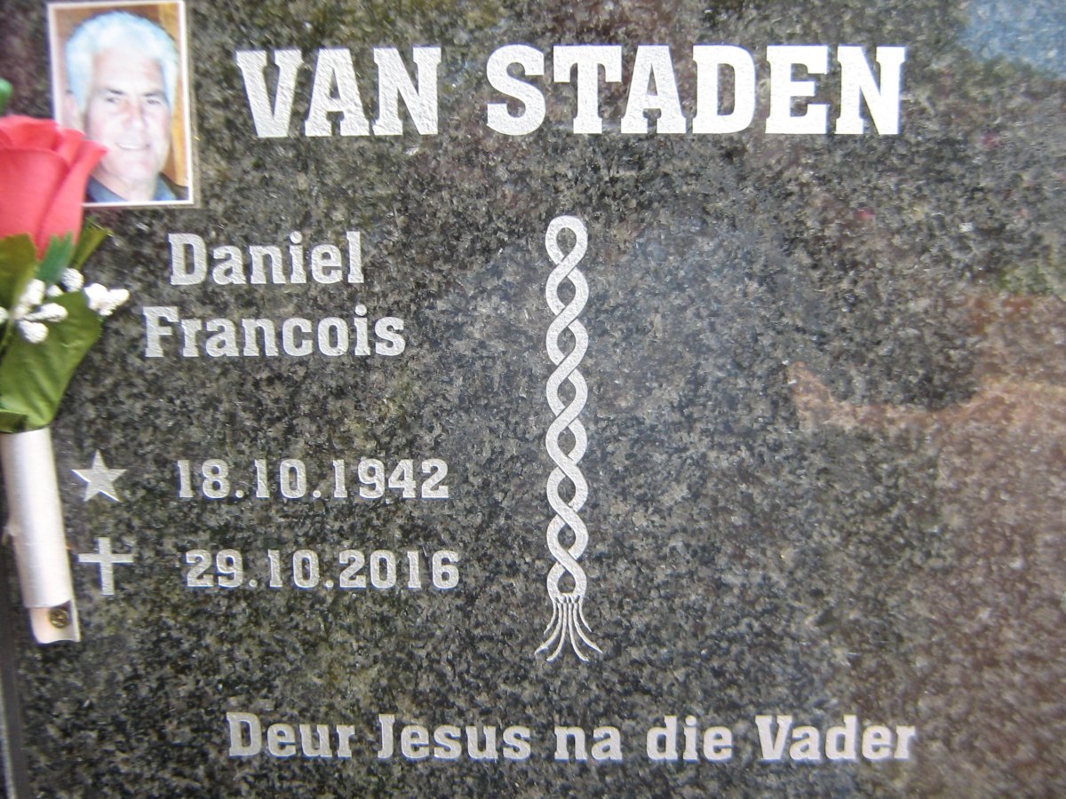 STADEN Daniel Francois, van 1942-2016