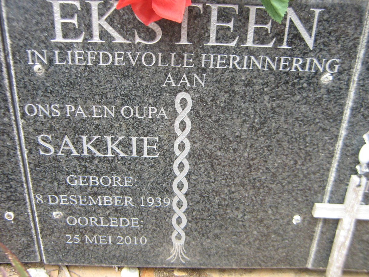 EKSTEEN Sakkie 1939-2010