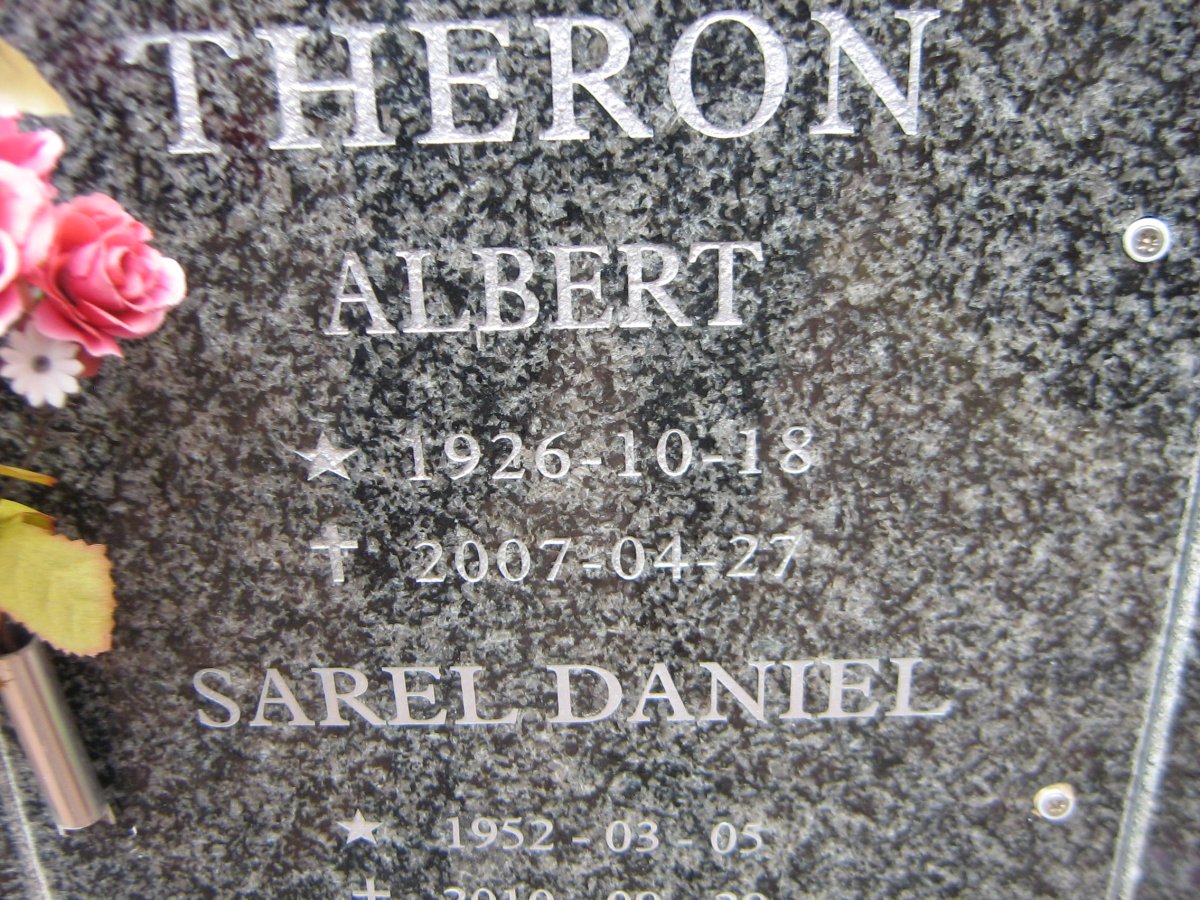 THERON Albert 1926-2007 :: THERON Sarel Daniel 1952-2010