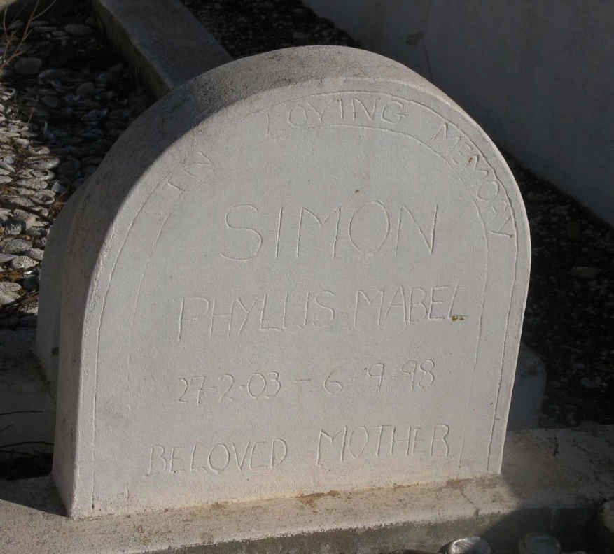 SIMON Phyllis Mabel 1903-1998