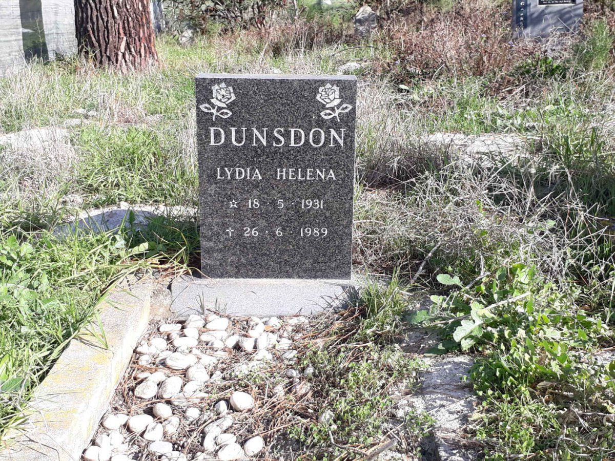 DUNSDON Lydia Helena 1931-1989