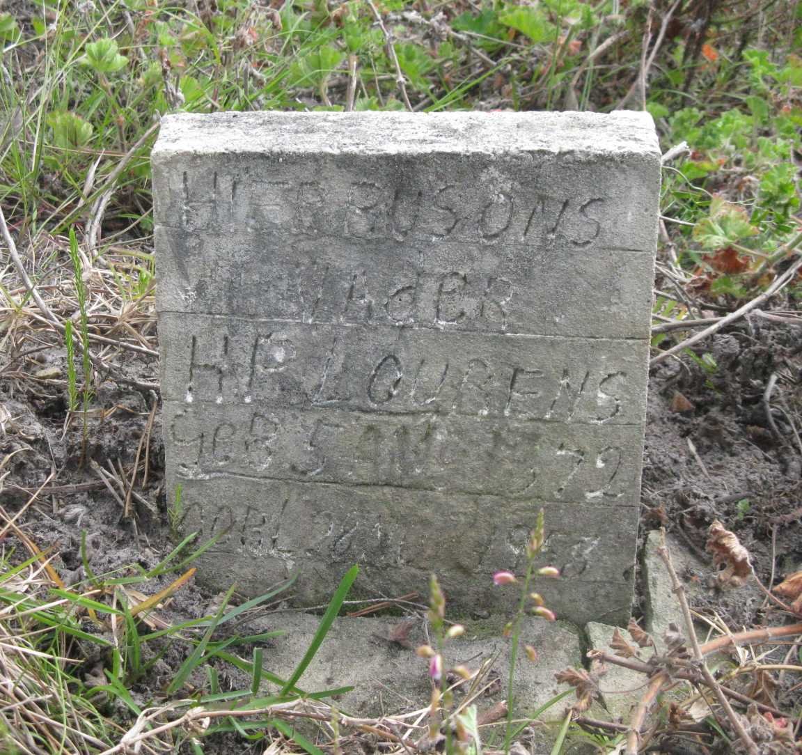 LOURENS H.P. 1872-195?